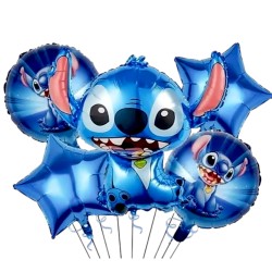 Zestaw Balonów Stich 80 cm Dekoracja Urodzinowa