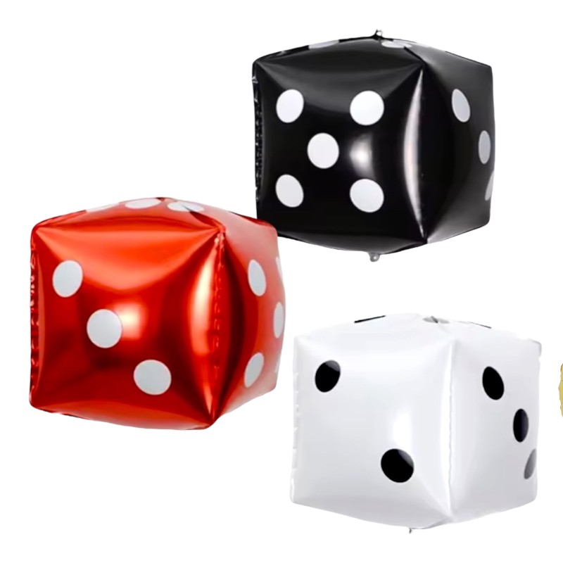 Zestaw Balonów Casino Dekoracja Pokerowa
