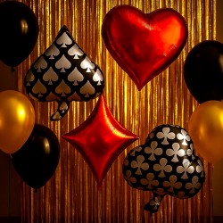 Zestaw Balonów Casino Dekoracja Pokerowa