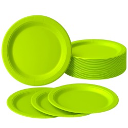 Talerzyki papierowe zielone...