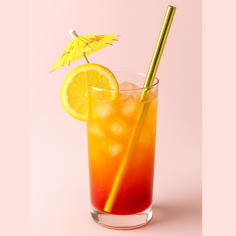 Słomki papierowe złote  20 szt.