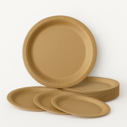 Talerzyki papierowe 18cm Eko Zestaw 20 sztuk