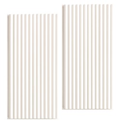 Słomki papierowe białe 20 szt.