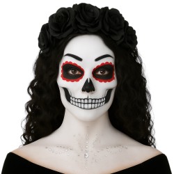 Maska Halloween La Catrina Czaszka