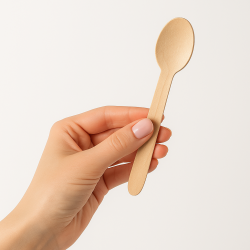 Łyżeczki drewniane 16cm zestaw 10 sztuk