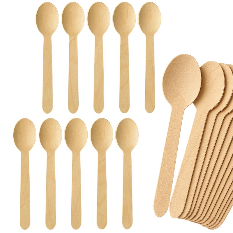 Łyżeczki drewniane 16cm zestaw 10 sztuk