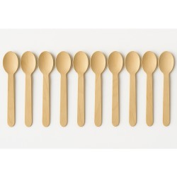 Łyżeczki drewniane 16cm zestaw 10 sztuk