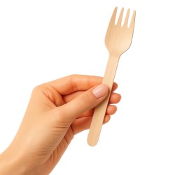 Widelce drewniane 16cm zestaw 10 szt.