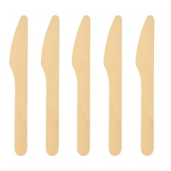 Noże drewniane 16cm zestaw 10 sztuk