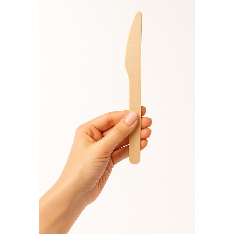 Noże drewniane 16cm zestaw 10 sztuk