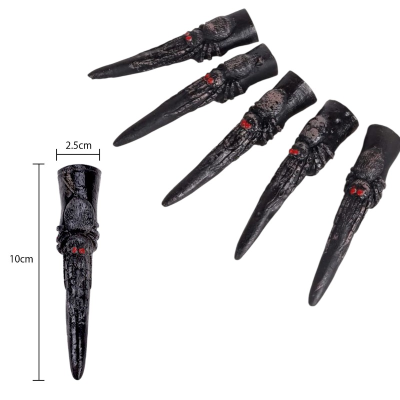 Zestaw Pazurów Wiedźmy z Pająkami 5 sztuk