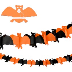 Girlanda papierowa Halloween Nietoperz 3m