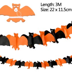 Girlanda papierowa Halloween Nietoperz 3m
