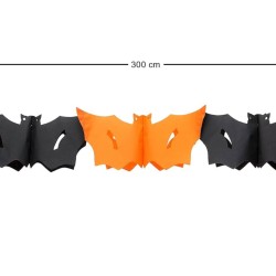 Girlanda papierowa Halloween Nietoperz 3m