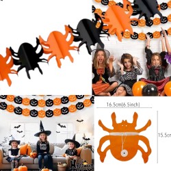 Baner sznur dekoracyjny Halloween 3D Pająk 3m