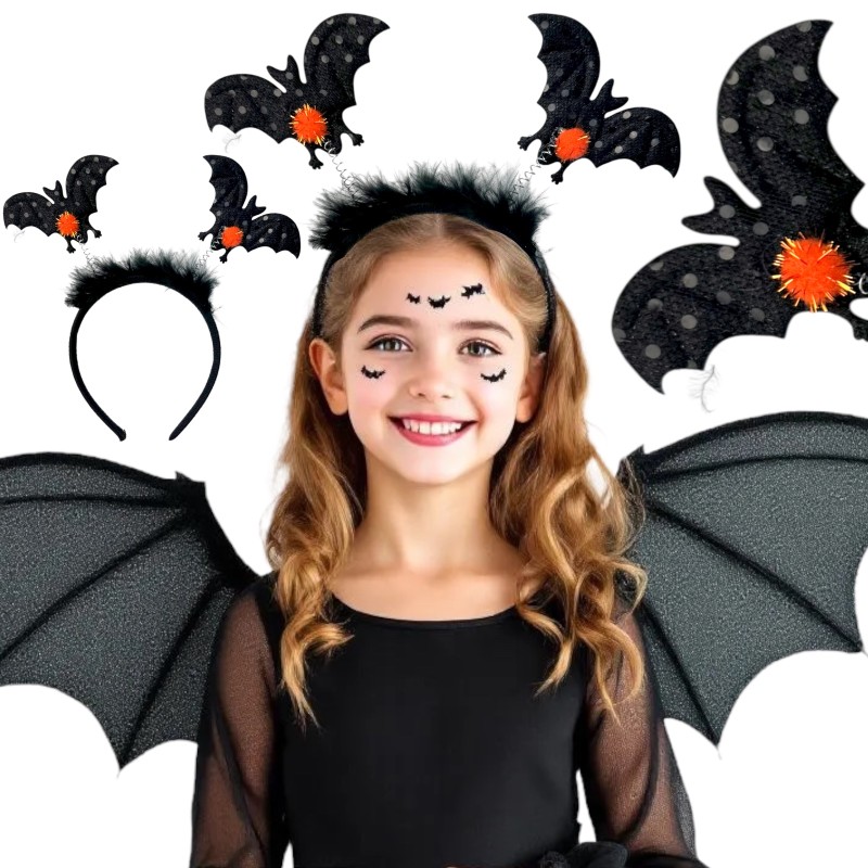 Opaska Nietoperz nietoperze halloween Strój Nietoperz