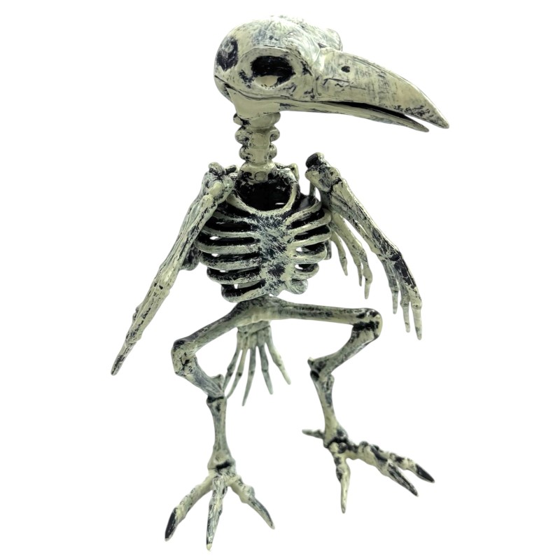 Dekoracja Halloween Szkielet Ptak 21 cm