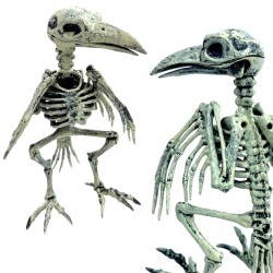 Dekoracja Halloween Szkielet Ptak 21 cm