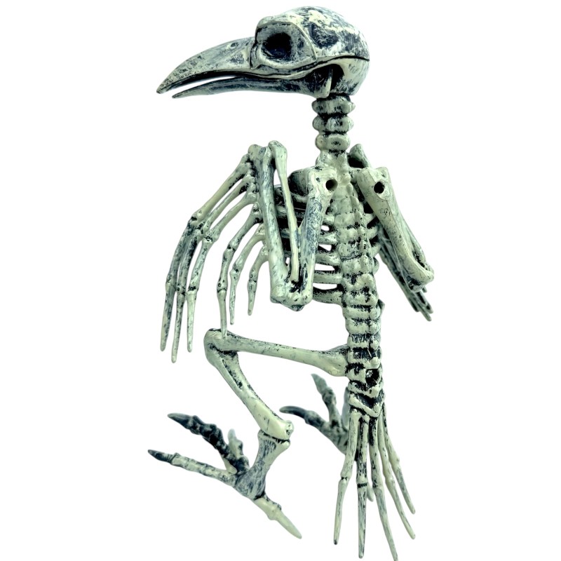 Dekoracja Halloween Szkielet Ptak 21 cm