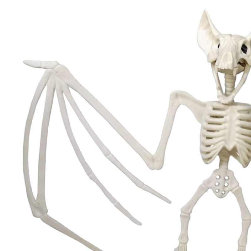 Szkielet nietoperza Halloween 3D plastikowy 30x23cm