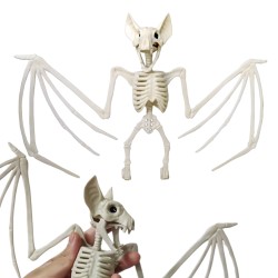 Szkielet nietoperza Halloween 3D plastikowy 30x23cm