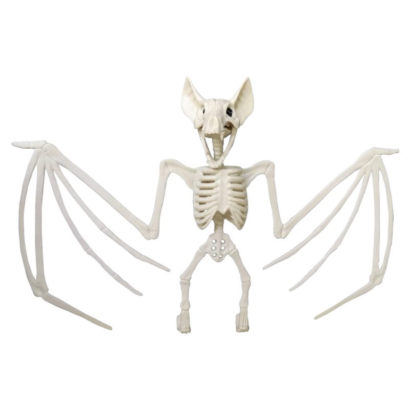 Szkielet nietoperza Halloween 3D plastikowy 30x23cm