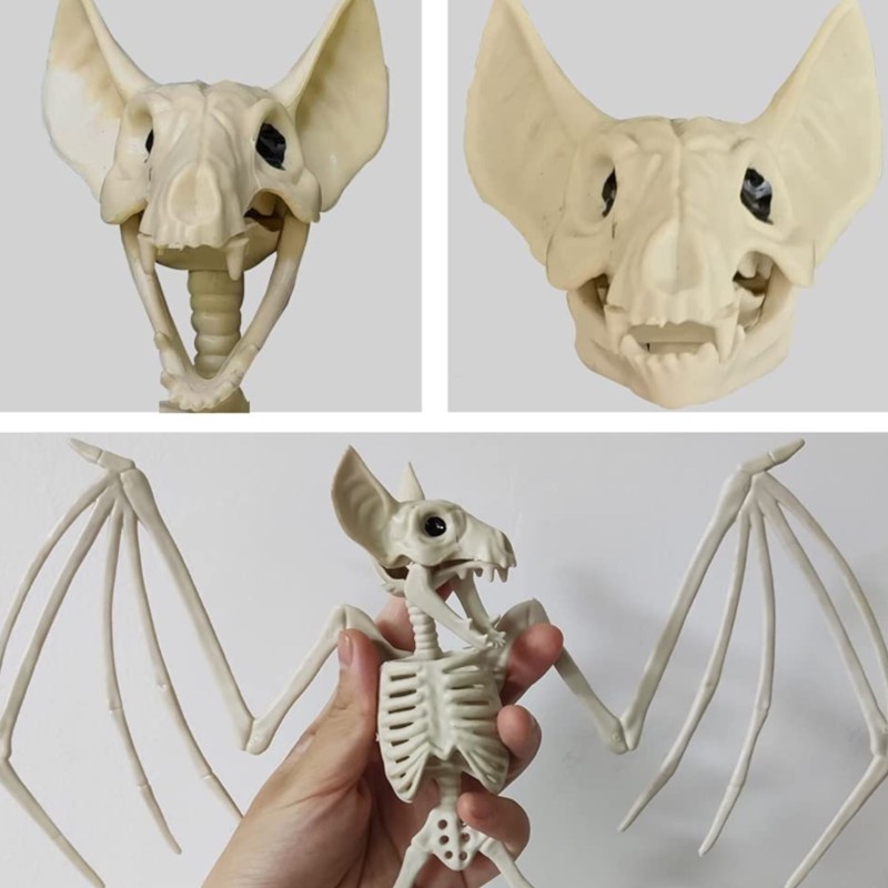 Szkielet nietoperza Halloween 3D plastikowy 30x23cm