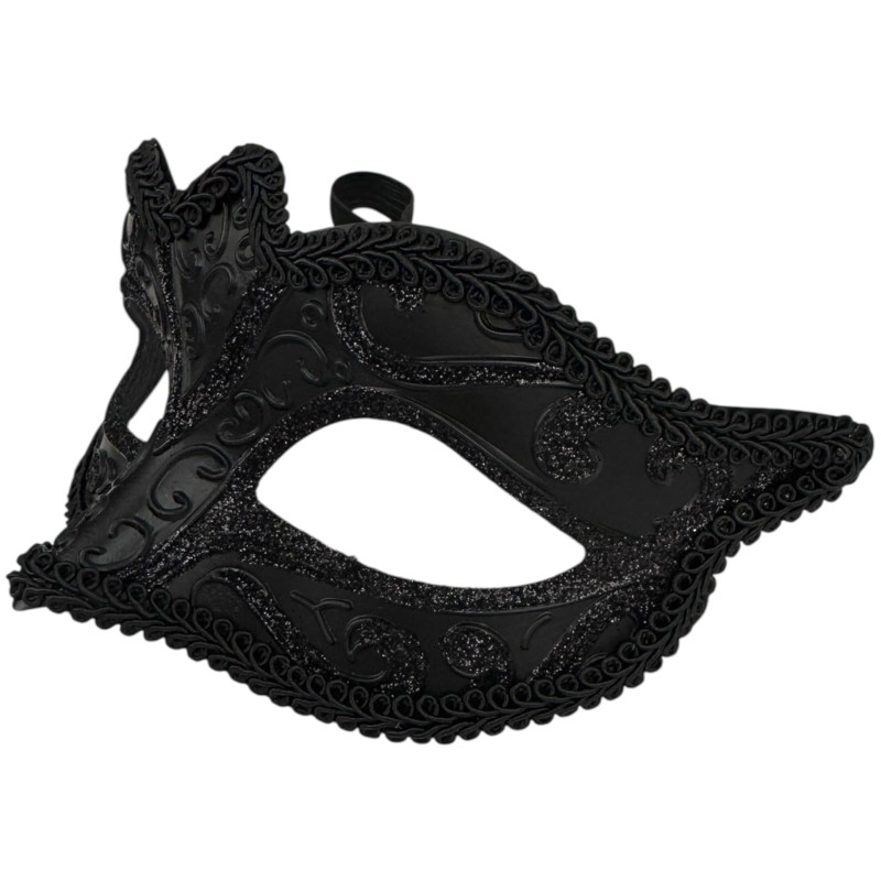 Czarna Maska Karnawałowa Wenecka