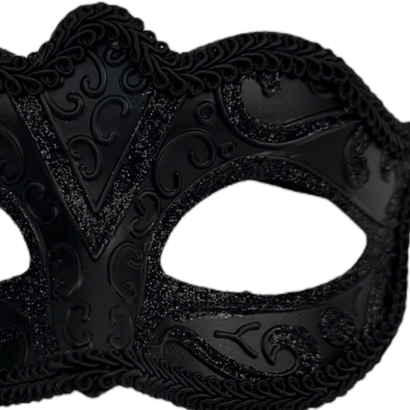 Czarna Maska Karnawałowa Wenecka