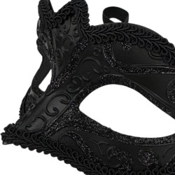 Czarna Maska Karnawałowa Wenecka