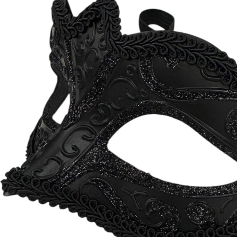 Czarna Maska Karnawałowa Wenecka