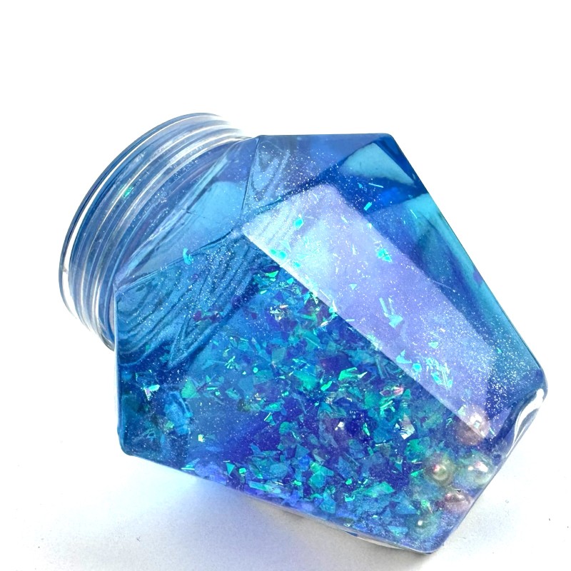 Slime Masa Sensoryczna z Perełkami i Hologramami 9 cm
