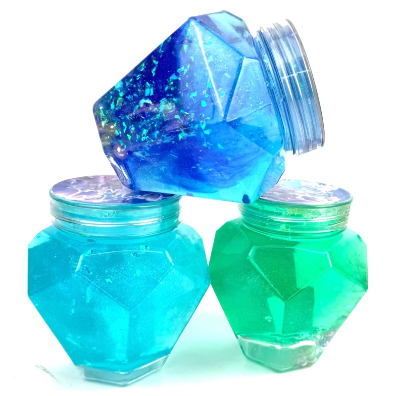 Slime Masa Sensoryczna z Perełkami i Hologramami 9 cm