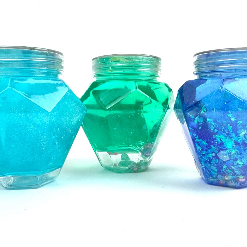 Slime Masa Sensoryczna z Perełkami i Hologramami 9 cm