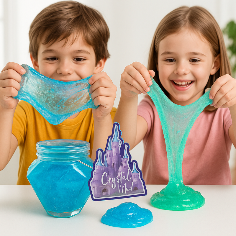 Slime Masa Sensoryczna z Perełkami i Hologramami 9 cm