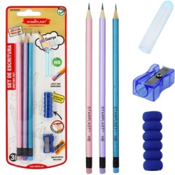 Ołówek HB PASTEL 3 sztuki zestaw EC5025