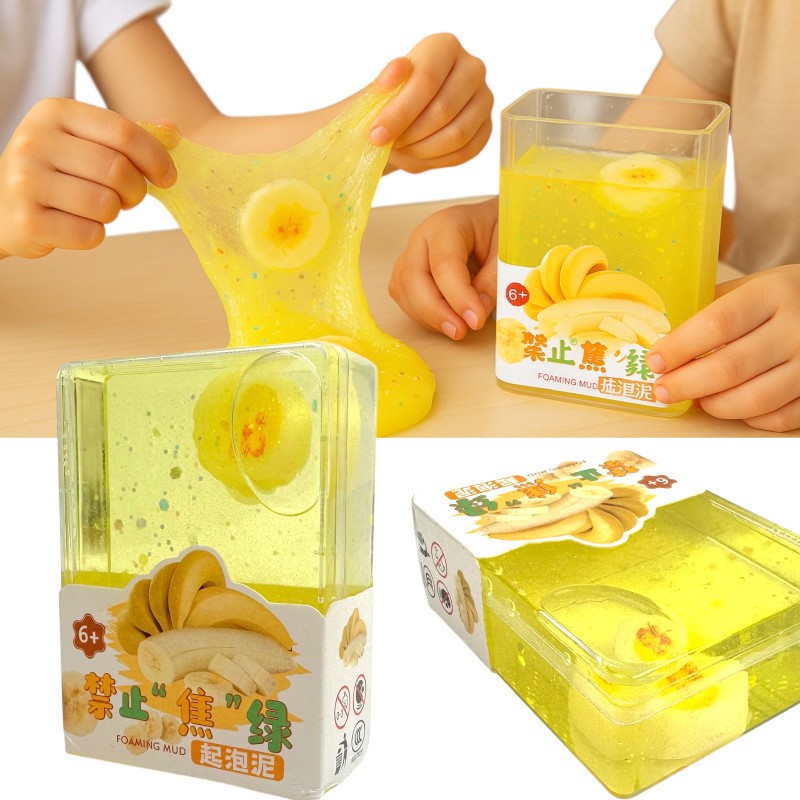 Masa Plastyczna Slime Bananowa 8x6cm