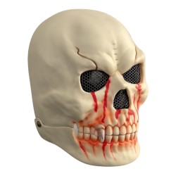 Maska Halloween Czaszka Szara