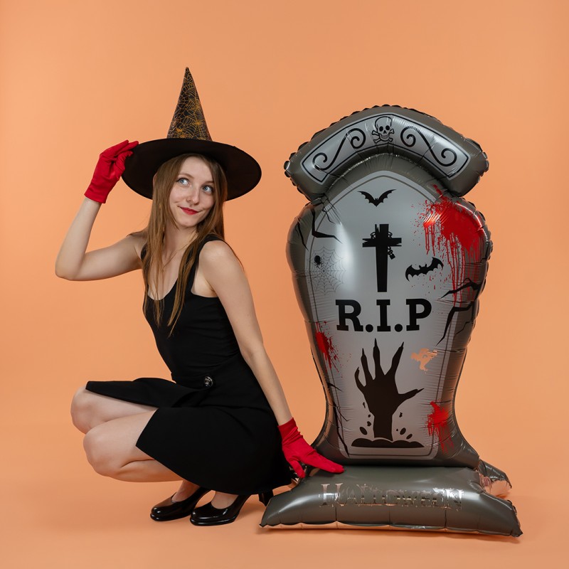 Balon foliowy nagrobek Halloween 150x78 cm 1 szt.