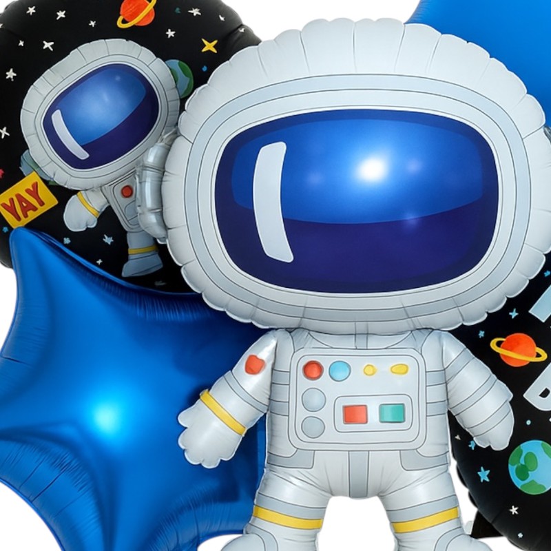 Zestaw balonów kosmos z komonautą
