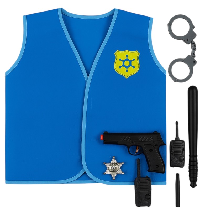 Strój szeryfa z kamizelką i akcesoriami dla dzieci