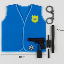 Strój szeryfa z kamizelką i akcesoriami dla dzieci