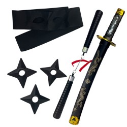 Zestaw Ninja dla dzieci z maską i mieczem
