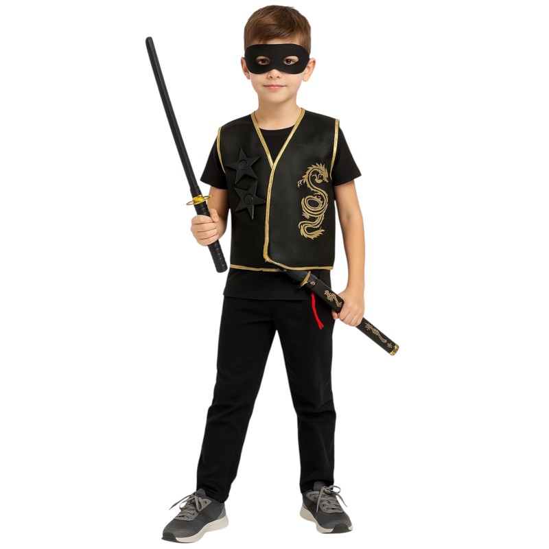 Zestaw Ninja dla dzieci z maską i mieczem