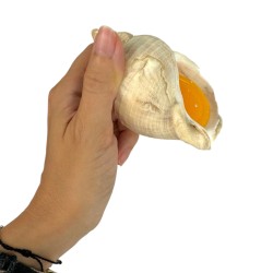 Zabawka sensoryczna muszelka z masą żelową 9cm