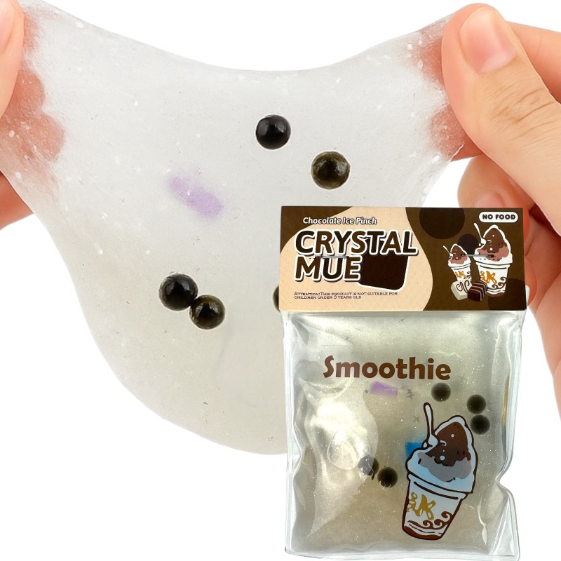 Zestaw 4 Slime Smoothie Bubble Tea Masy Sensoryczne