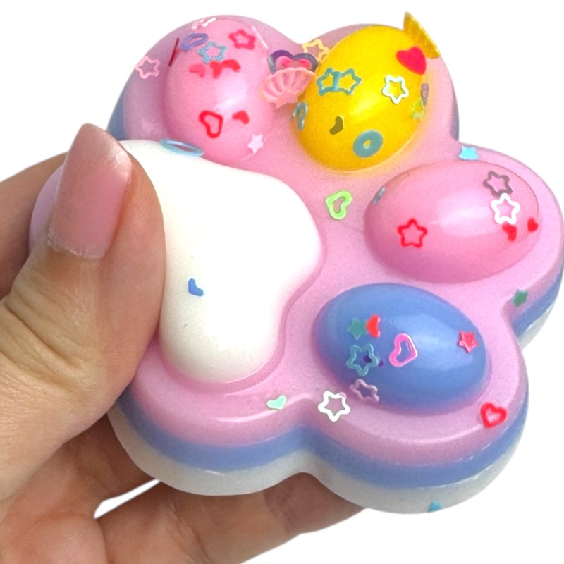 Gniotek Kocia Łapka Pastel z posypkami sensorycznymi