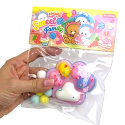 Gniotek Kocia Łapka Pastel z posypkami sensorycznymi
