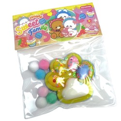 Gniotek Kocia Łapka Pastel z posypkami sensorycznymi