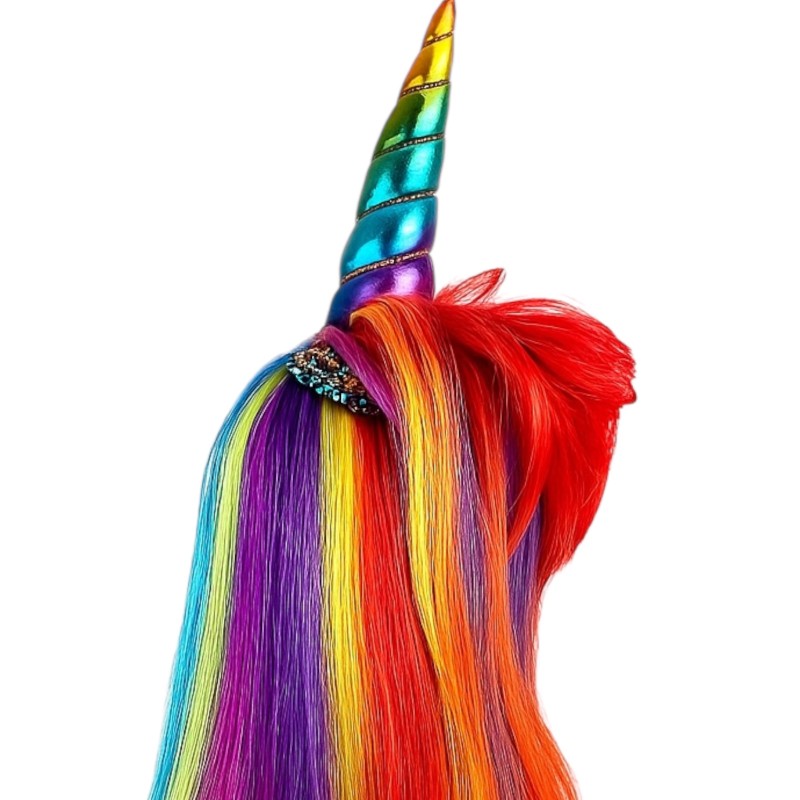 Peruka Jednorożec Pegaz Tęczowy Cosplay